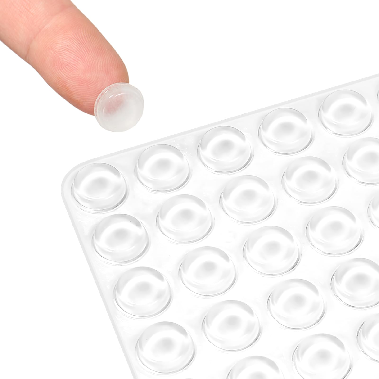 Snapklik Silicone Cabinet Door Bumpers Round 192pcs Clear Rubber snapklik-silicone-cabinet-door-bumpers-round-192pcs-clear-rubber