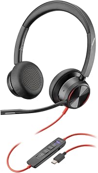 Exclusive Poly Wired Headset, Blackwire 8225, USB-C & 0.14