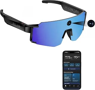 articulo Gafas Inteligentes con Cámara de 8MP, Gafas de Sol Bluetooth para Ciclismo | Protección UV400,139 Idiomas para Traducción, Control de Voz, Cancelación de Ruido ENC, para Deportes Al Aire Libre