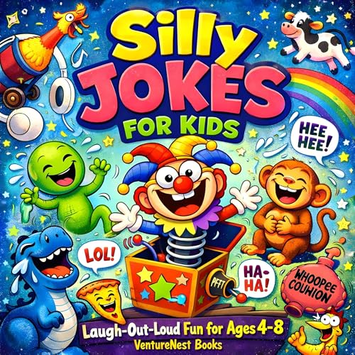 Silly Jokes for Kids Audiolibro Por VentureNest Books arte de portada