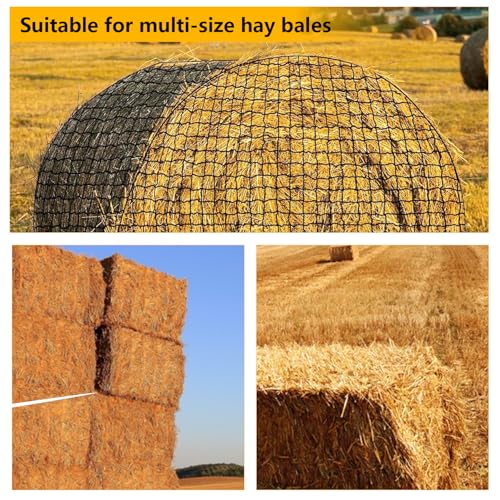 Filet à foin balles rondes 5x5ft stable résistant à l'usure