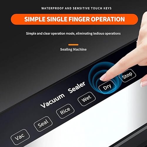 Miniatura 6 de Food Saver Vacuum Sealer Machine, Meat Vacuum Sealer for Food with Multiple Modes for Dry & Moist Food, Compact Vacuum Sealing System for Food