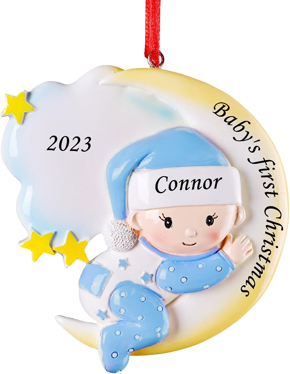 Baby First Christmas Ornament 2023 Personalized Baby Ornaments with Name, Custom My 1st