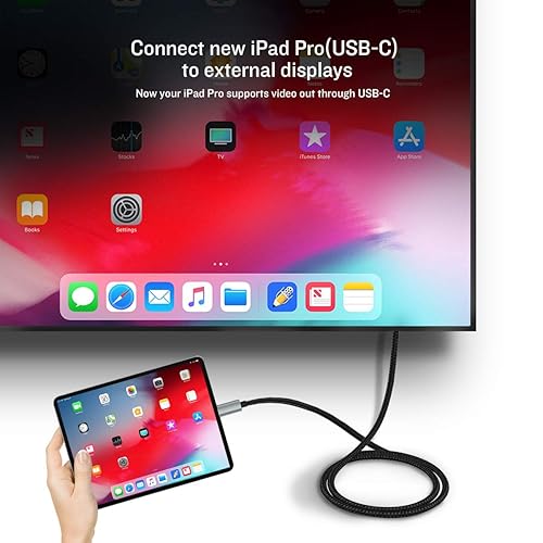 Miniatura 4 de Cable USB C a HDMI, 4K, alta velocidad, cable USB tipo C a HDMI para oficina en casa, compatible con Thunderbolt 34 para MacBook ProAir 2020, iPad