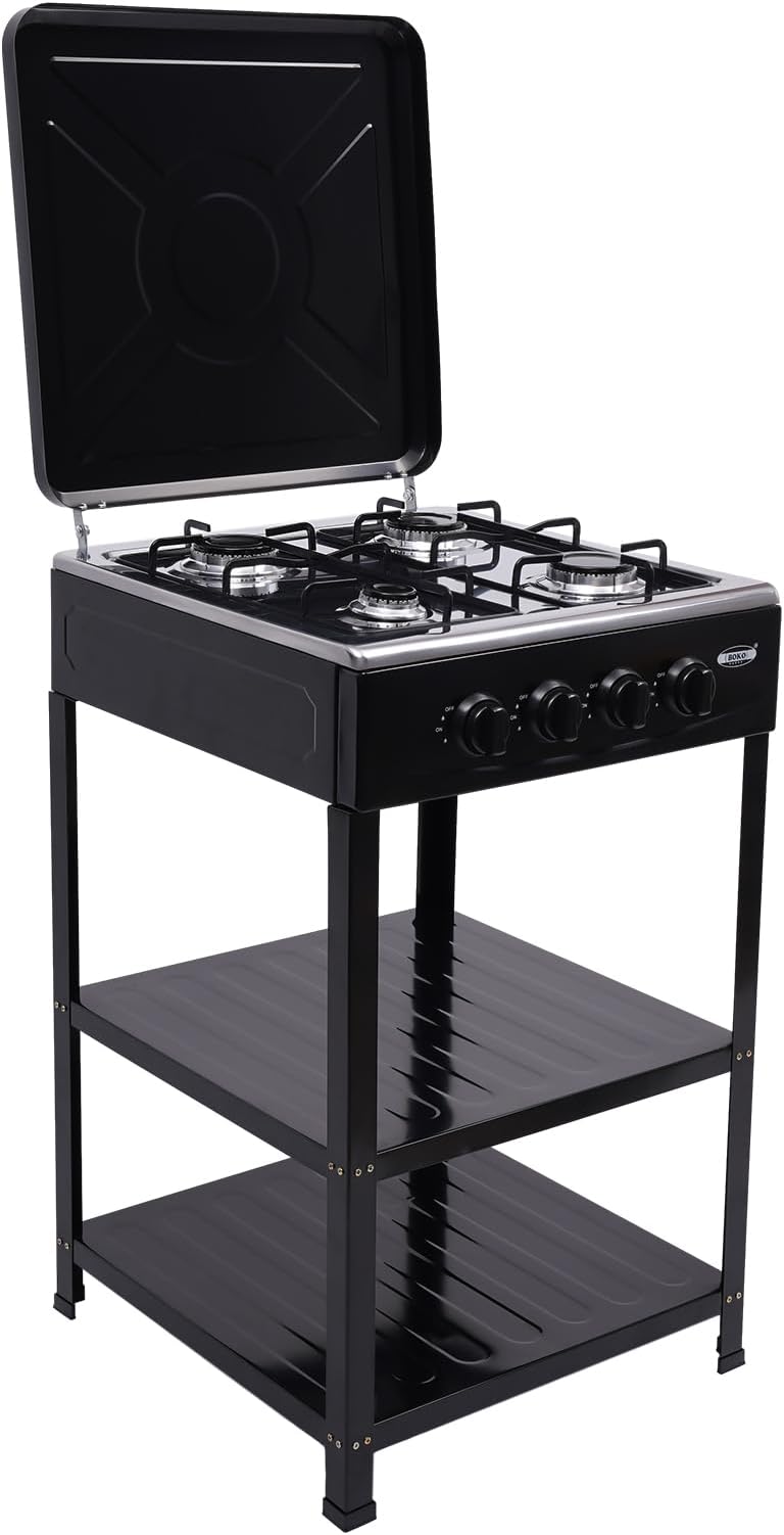 Amazon.com: Countertop Natural Gas Stove 4 Burner, Commercial Kitchen ...