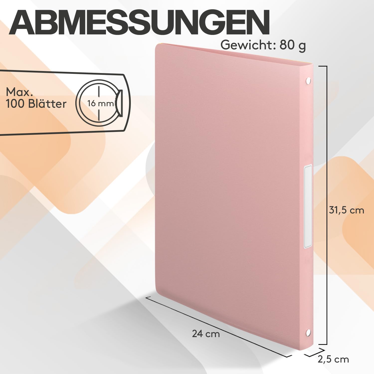 ACROPAQ - 12 x Ringbuch A4 | 4 Ringen | Mit Rückenetiketten, Rückenbreite 2,5 cm, Erde, Natur Farbkollektion - Ringhefter, Ringordner, Ordner A4 Schmal, Ringmappe A4, Schulordner