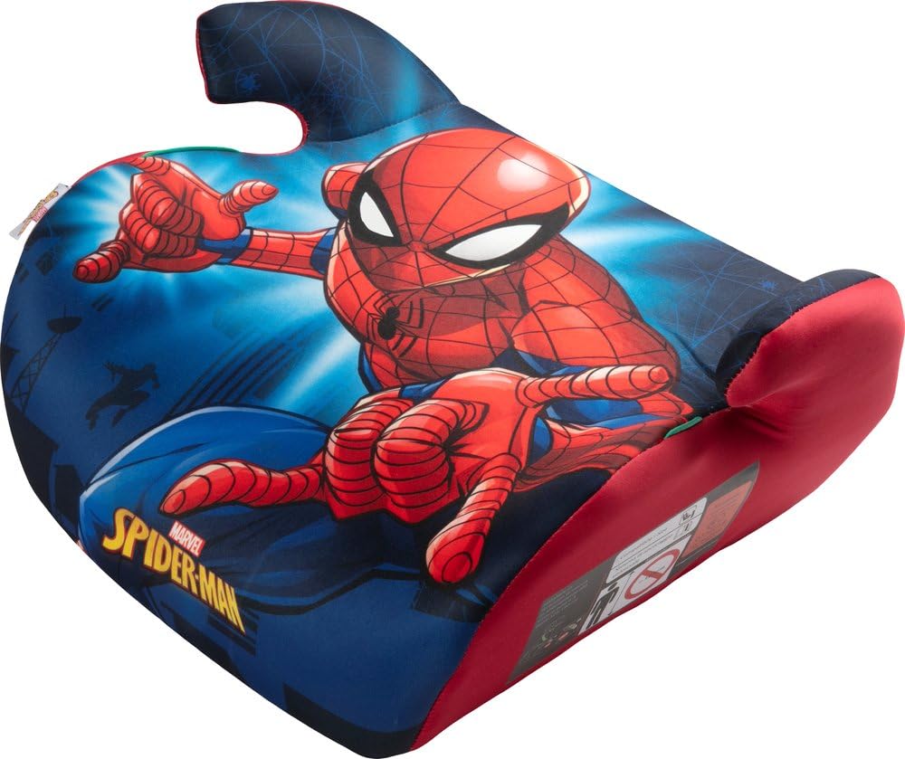 Siège Auto Pour Enfant Spiderman City Booster 125 à 150 Cm I-Size R129, Rehausseur De Voiture Avec Accoudoirs Ergonomiques, Système Universel Avec Ceinture De Voiture, Design Marvel Spiderman