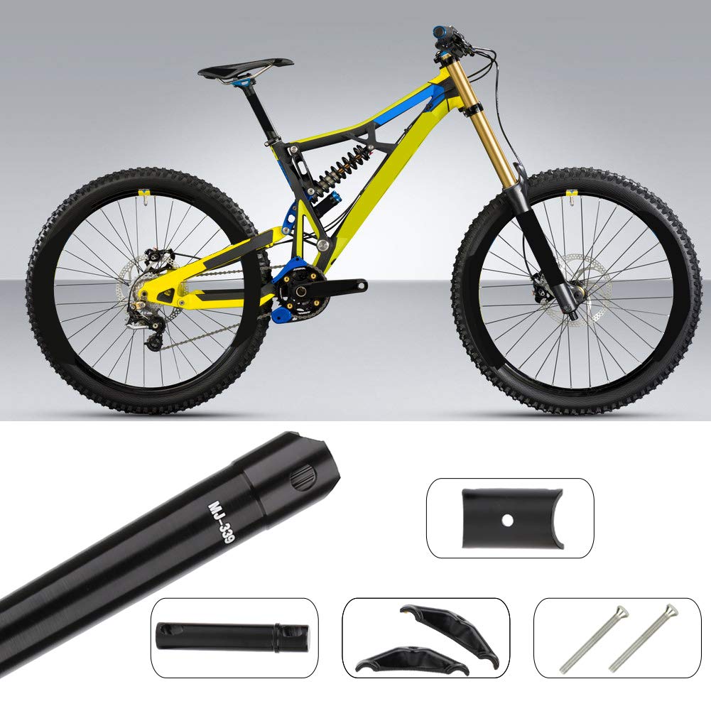 Keenso Tige de Selle de Suspension de vélo, 4 Couleurs 33.9x600 en Alliage d'aluminium VTT allonger la Tige de Selle de Selle de siège de vélo Tige de Selle de Suspension