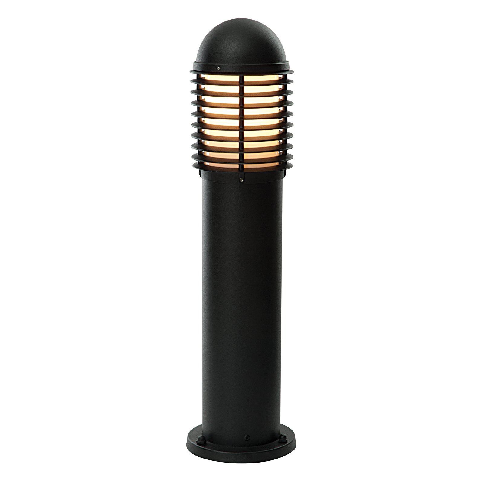 Saxby Louvre 60W Black Aluminium Outdoor Garden IP44 Ground Floor Post Light