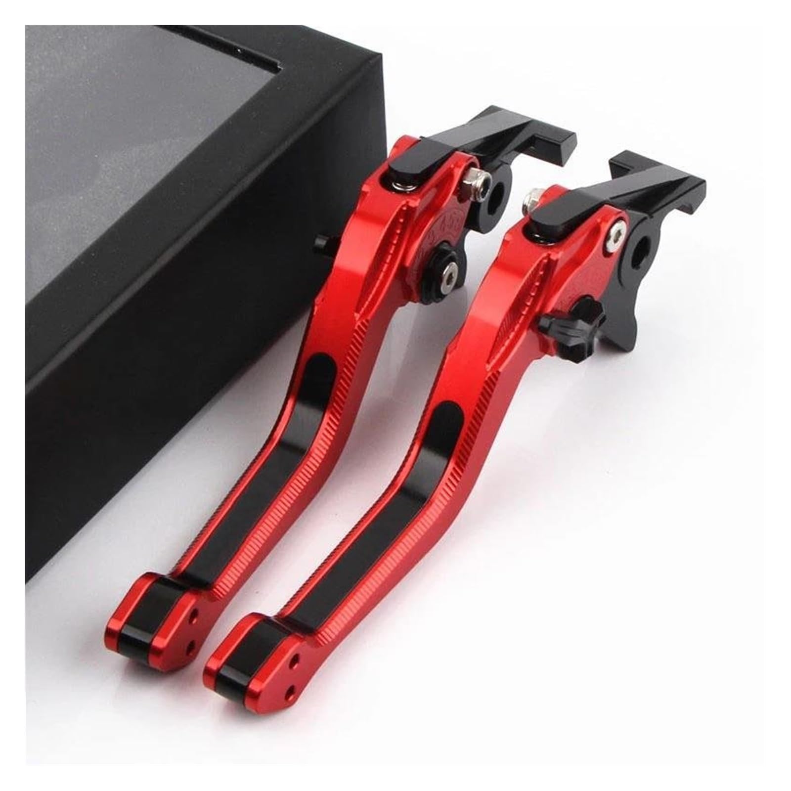 Embrayage moto Pour Aprilia Pour Dorsoduro Pour Shiver 750 900 2007 2008 2009 2010-2020 Moto Réglable CNC Leviers D'embrayage De Frein Courts Poignée Levier d'embrayage frein(Red)