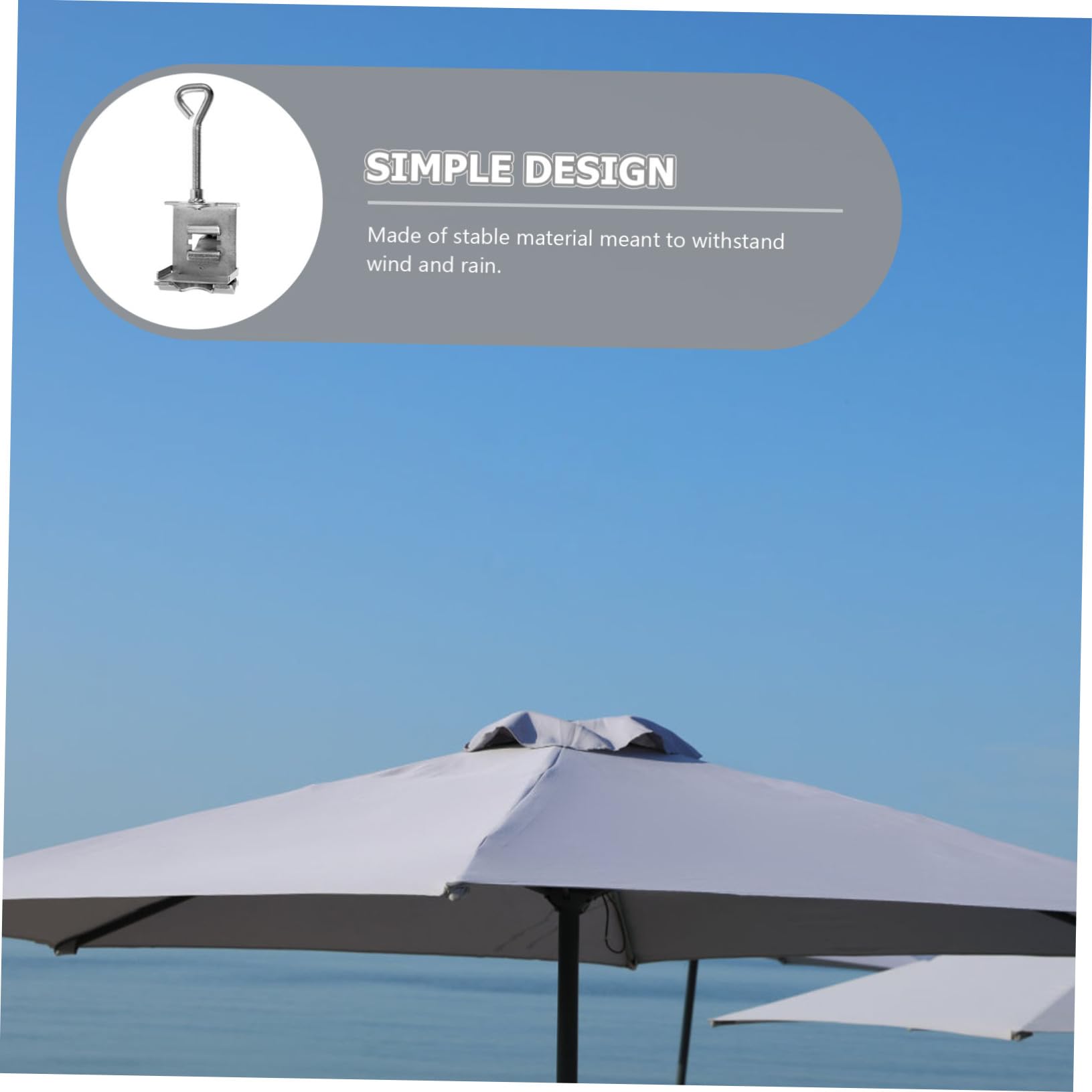 SUPVOX Umbrella Holder Outdoor Umbrella Clamp Patio Umbrella Stand Parasol Holder Base Parasol Stand Umbrella Clamp Holder Bike Stand Heavy Duty Umbrella Stand Umbrella Support