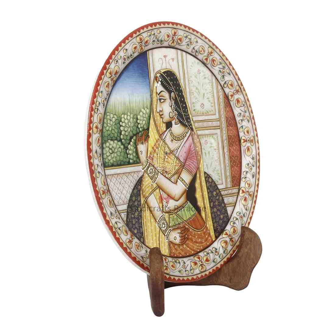 Marble Lady Figure Showpiece - Elegant Home Decor -5