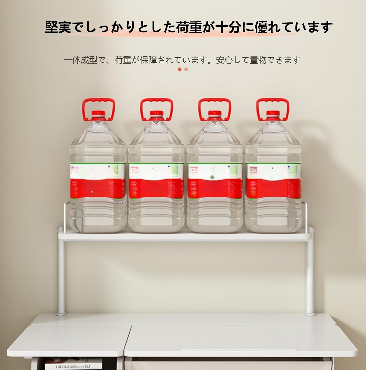 デスク上収納ラック 後付け おしゃれ 机の上に置く棚 木製 幅60 デスク 棚 可動式 1段/二段 机 【オープンストレージディスプレイラックシ】 棚 コンパクト