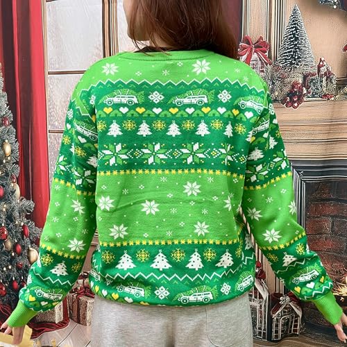 Bend Over And I Will Show You Griswold Wagon Christmas Sweater - Image 3