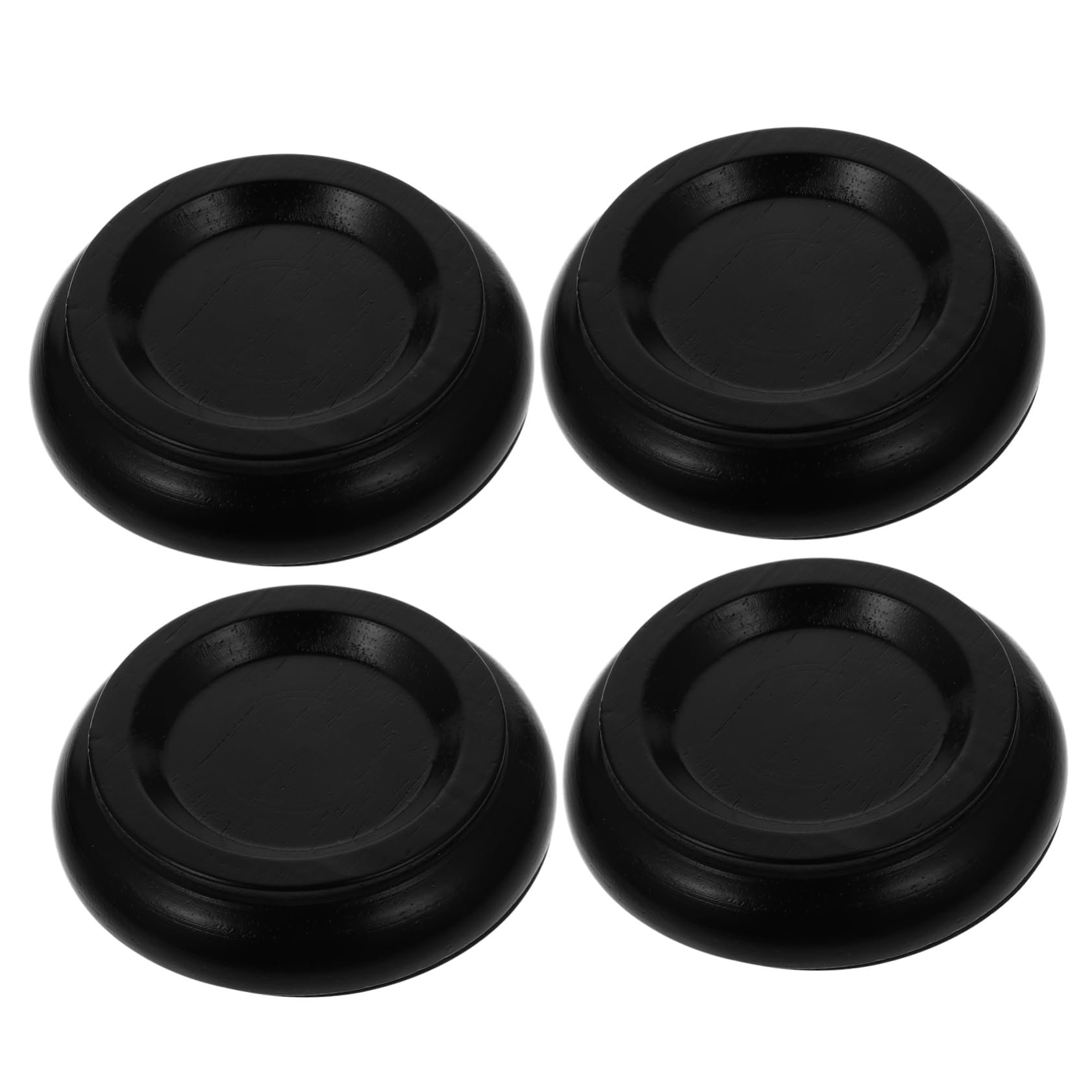 Generic Wood Piano Feet Pads 4 Pieces Grand Piano Caster Cups for Sound Insulation Skid Resistance