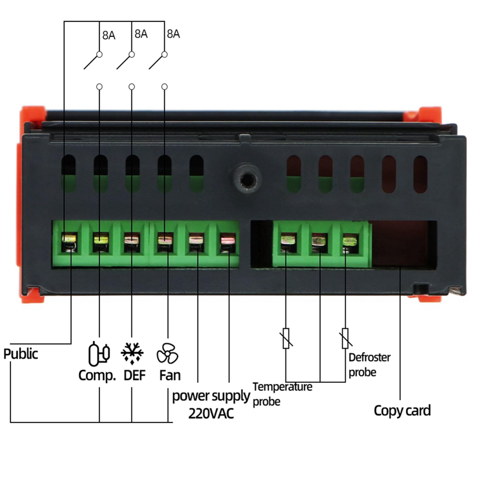 4X Mini Refrigerador con Controlador de Temperatura ETC-3000 Termostato Regulador Termorregulador Dual Sensor 220V 40% de Descuento