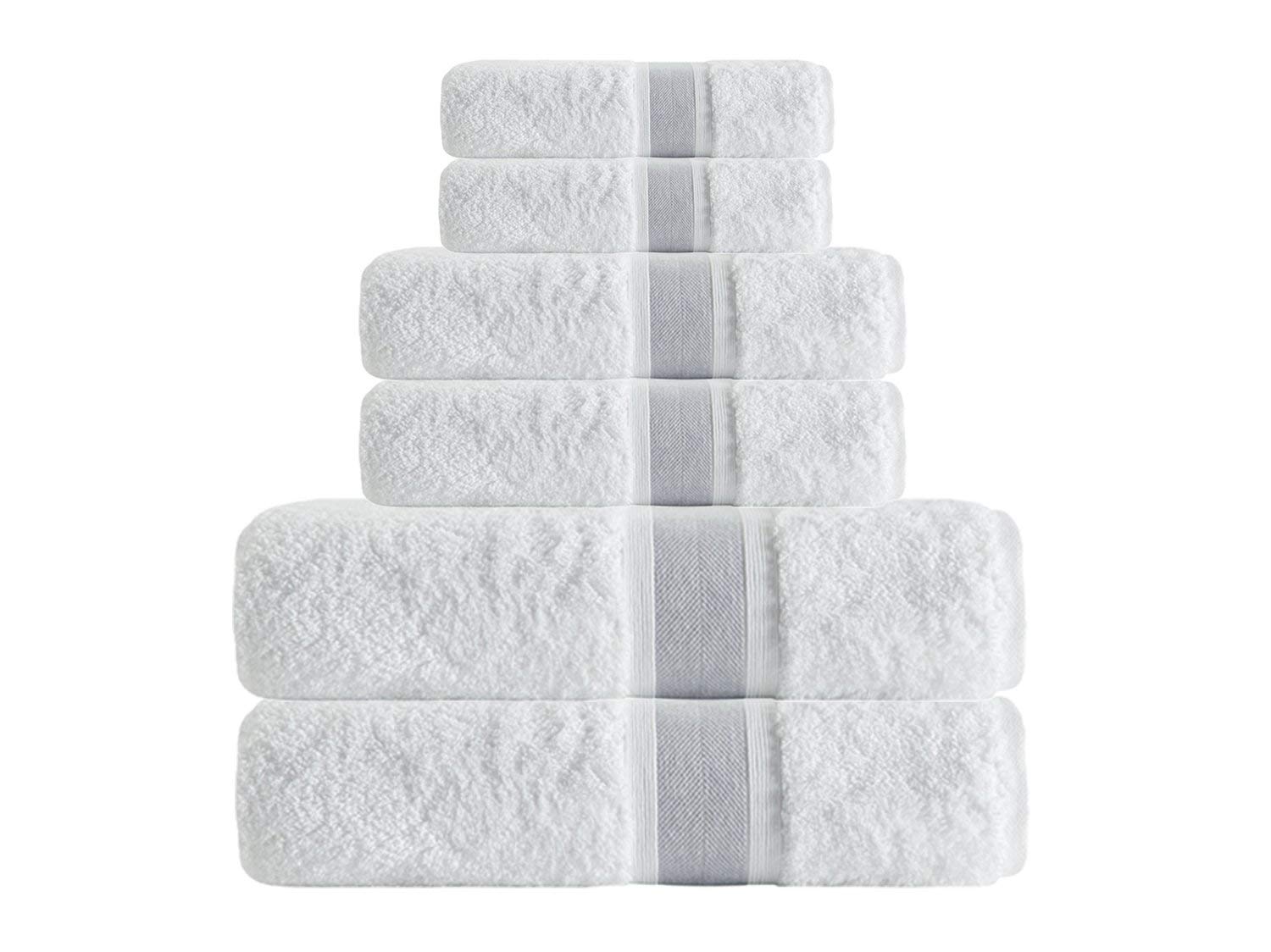 Enchante Home - Unique Turkish Towels - 6 Piece Set, Long Staple Turkish Towel - Quick Dry, Soft, Absorbent