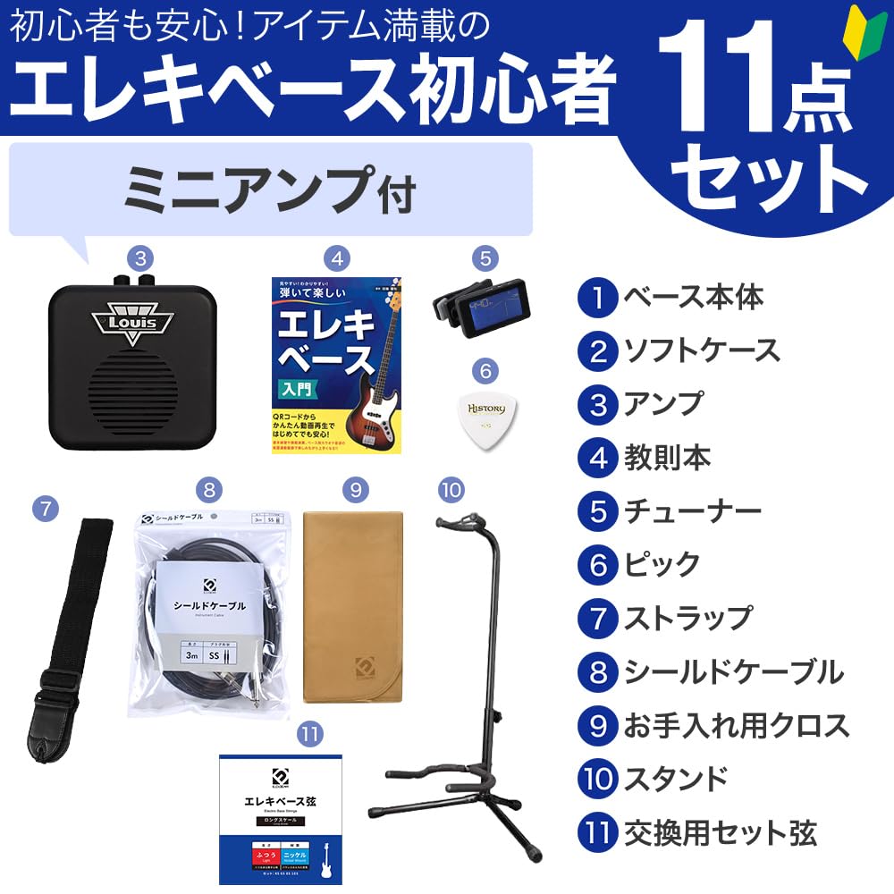 Amazon | BUSKERS BJB-Standard GWT ベース初心者セット ミニアンプ 