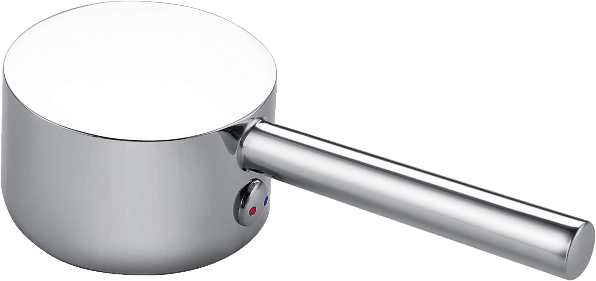 Kelica Faucet Handle kit for Single Handle Faucet with 35mm cartridge - Universal Replacement Metal Lever Handle with Button and Set Screw, Polished Chrome