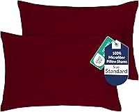 Vista 65 de Royale Linens Paquete de 2 fundas de almohada tamaño Queen de 20 x 30 pulgadas, microfibra cepillada de 1800, fundas de almohada de cama