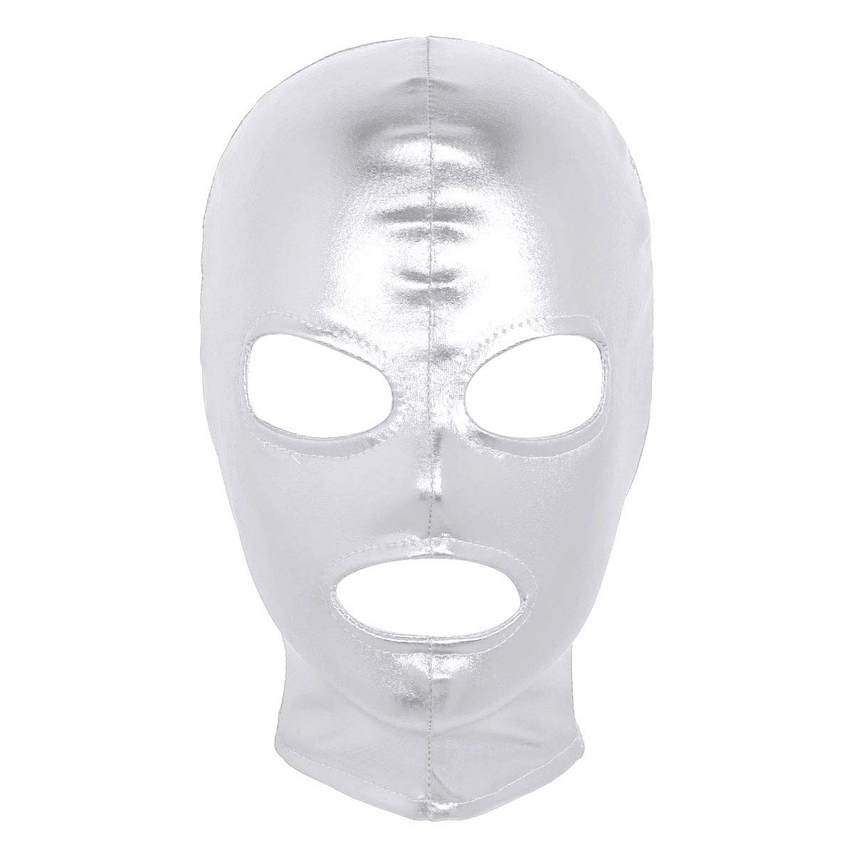 Cagoule Halloween Bouche Ouverte - Capuche Déguisement Effrayant Noir, Taille Unique