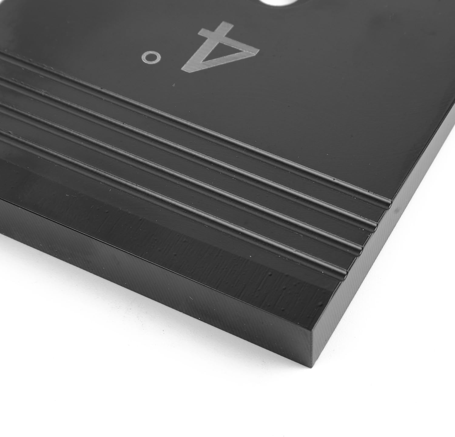 4 Degree Universal Pinion Angle Correction Shims, 3'' Suspension Axle Shims for Leaf Springs and Lift Blocks (Black)