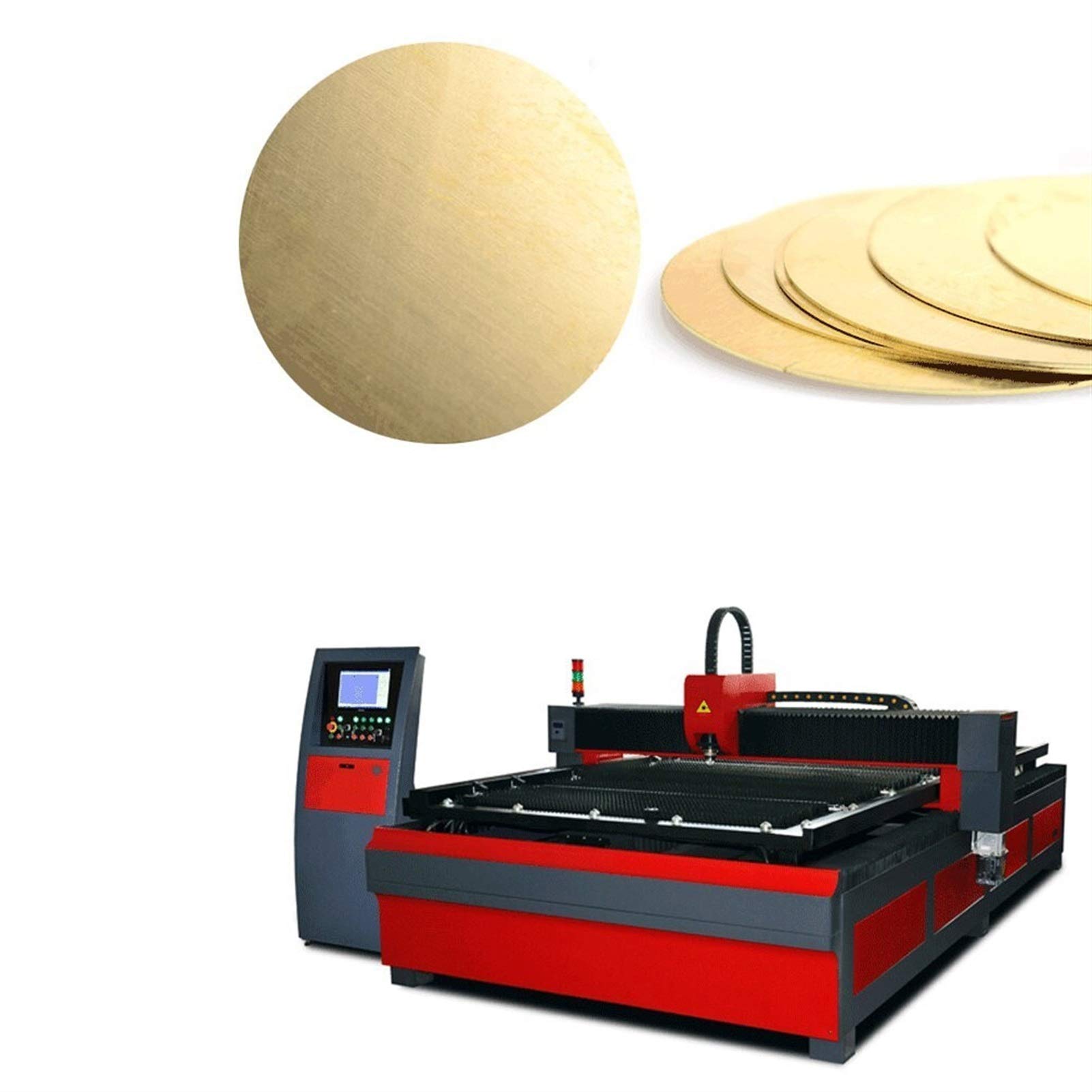 SBTRKT 1 Stück 200 x 200 mm H62-Messingblech, 0,8–3,0 mm Dickes reines Messing, geeignet for Stifte, Rohre, Kühlerteile usw. (Color : 200x200x1.5mm)