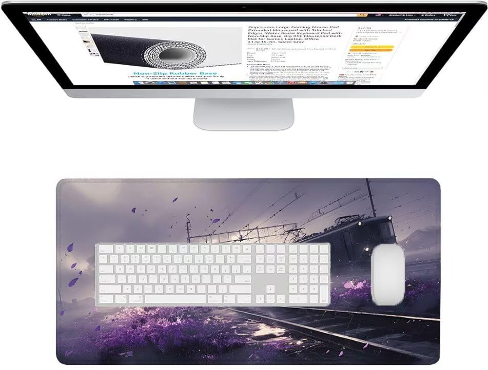 Tapis de souris XXL violet 1600x800 pour transformer l'ambiance de votre bureau