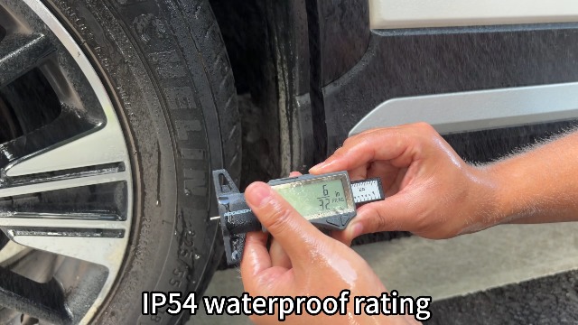 Image of GODESON Digital Tire Tread Depth Gauge - IP54 Waterproof, 2.5 inch LCD Screen, 3 Modes (Fraction /Inch /MM), 1 inch Range, Auto-Off, Tire Wear Measure Gauge Tool 32nds for Car, Truck & SUV Tires
