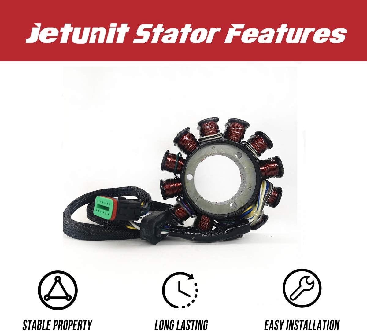 Stator for Kawasaki Jet-Ski 21003-3744 Ultra 130/1100 STX DI 2000 2001 2002 2003 2004 JT1100 DI/JH1100
