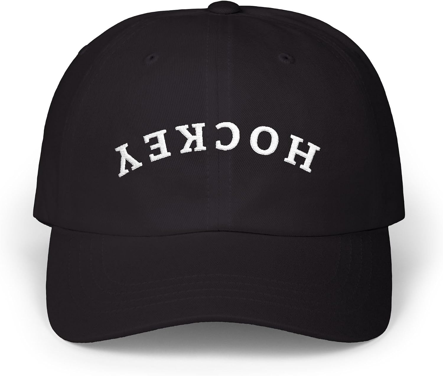 Hockey Hat – Upside Down Embroidered, Trending, Viral Hat for Hockey Players, Fans, Men/Women, Casual Adjustable Baseball Cap