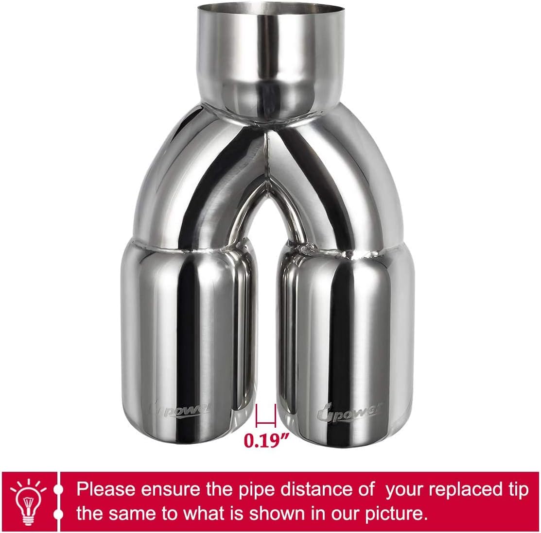 Stainless Exhaust Tip Overall Length: 10 In. Weld-On - Foto 4