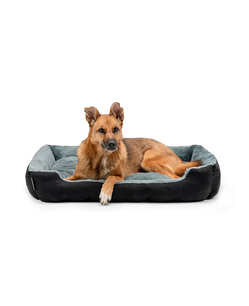 Nice Big Dog Bed At A Great Price! Was U00a329.95, Now U00a313.78!! Link In Comments Ud83dudc47 Lionto Dog Bed With Reversible Pillow And Non-slip Underside, Robust Pet Cushion With Low Entry For