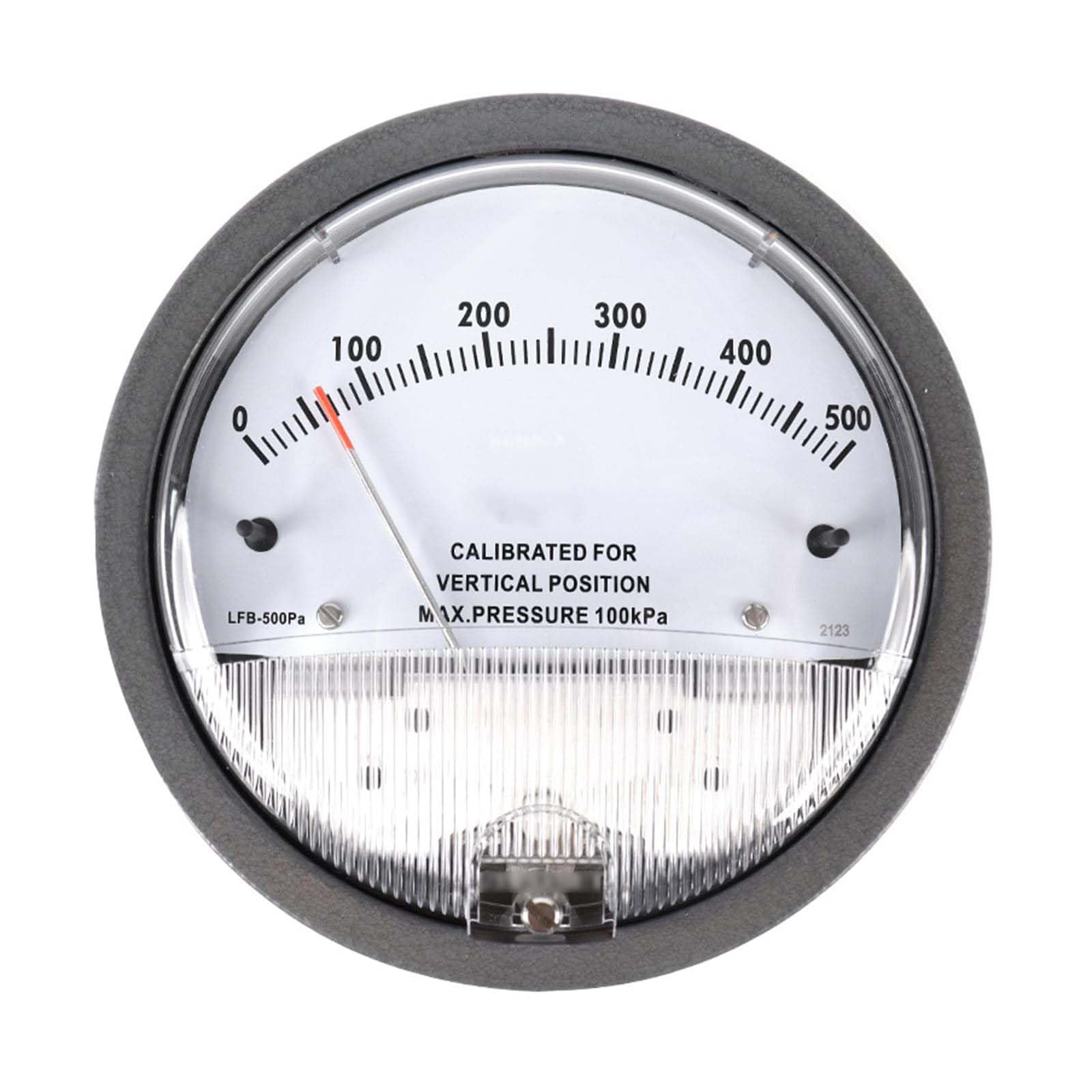 0-500PA Manómetro De Presión Mecánica, Medidor De Presión Diferencial, Precisión ± 2% FS, Sin Deriva Inercial, Anti-Jitter, Protección contra La Presión Sobrepresión, para Laboratorio, Industrial