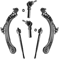 Vista 128 de Detroit Axle - Kit de suspensión delantera RWD para Chrysler 300 Dodge Challenger Charger Magnum, brazos de control superior con barras