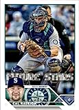 2023 TOPPS #160 CAL RALEIGH SEATTLE MARINERS BASEBALL OFFICIAL TRADING CARD OF THE MLB