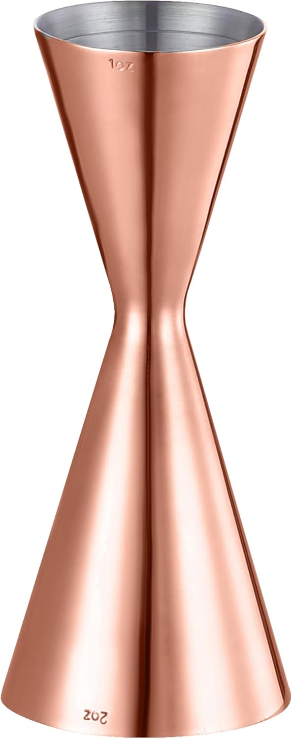 Slim Jigger for Bartending 8 Measurements Inside Cocktail Jigger 2 OZ 1 OZ Professional Duty Double Japanese Premium Food Grade Stainless Steel Bar Jigger Bartender Tool Accessories(304 SS) - Thumbnail 2