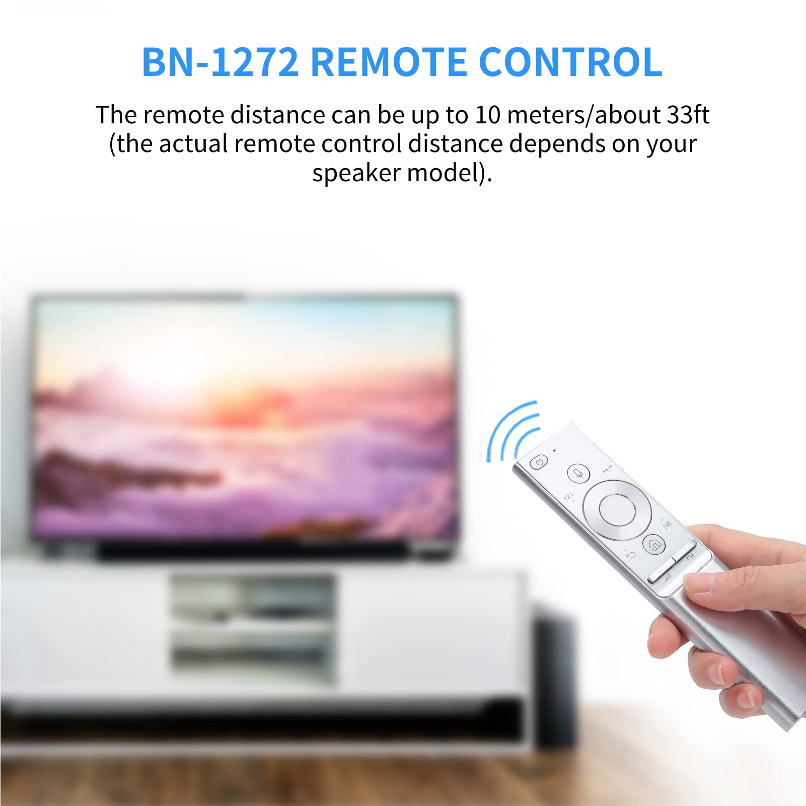 Fdit El control remoto de repuesto más nuevo, el control remoto de TV se adapta a la serie Voice TV BN59-01272A BN59-01270A BN59-01274A, carcasa de aleación de aluminio