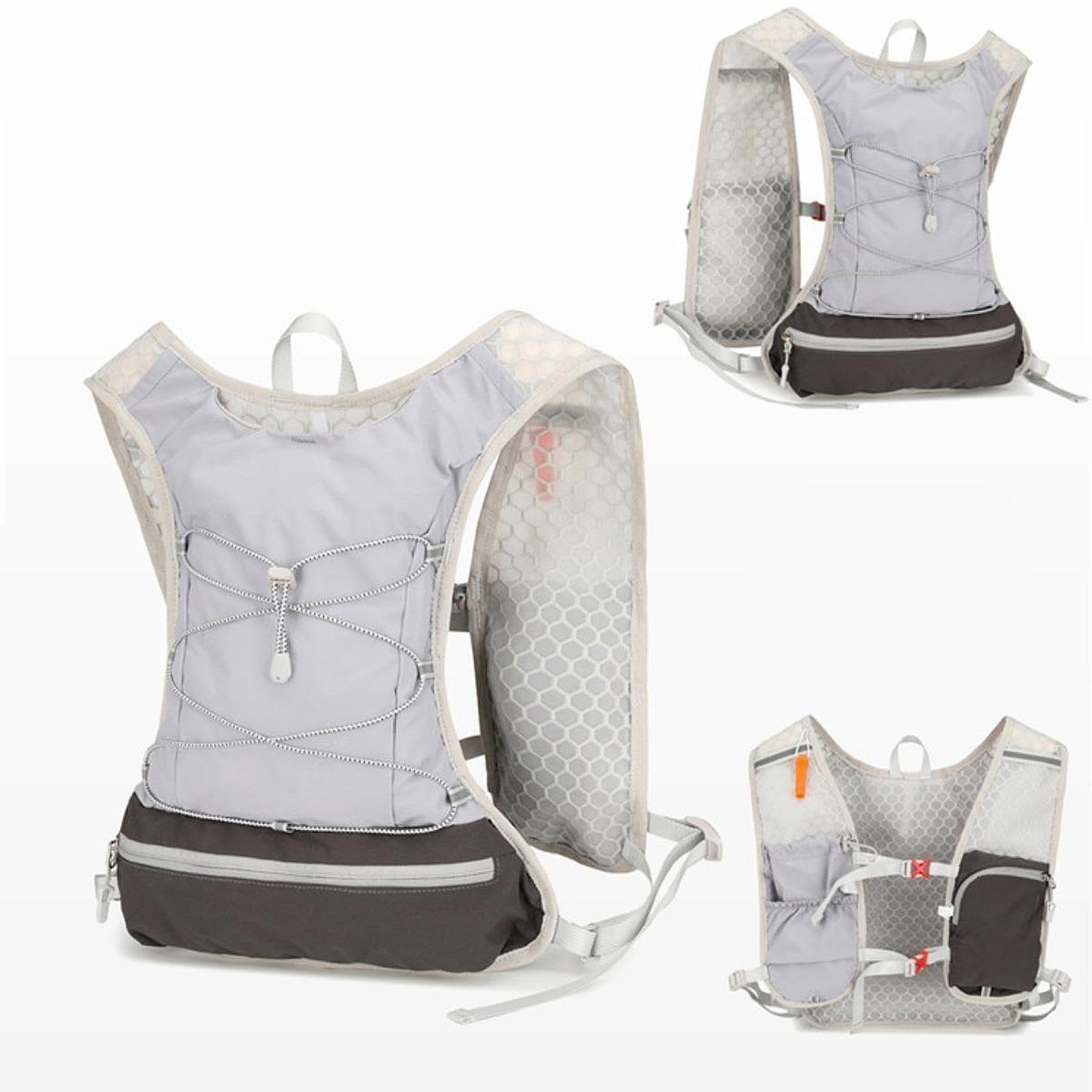 Gilet de Course avec Poche à Eau, Sac à Dos Respirant pour La Course, Le Jogging, Le Cyclisme, Le Camping et l'escalade