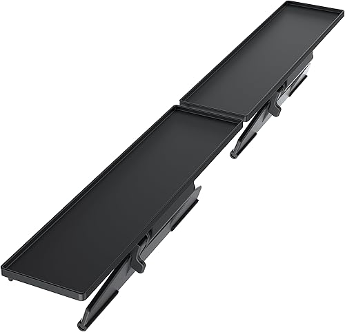 EURPMASK - Estante superior de TV de 2 piezas, estante superior ajustable para monitor de computadora, soporte de almacenamiento estable para TV,