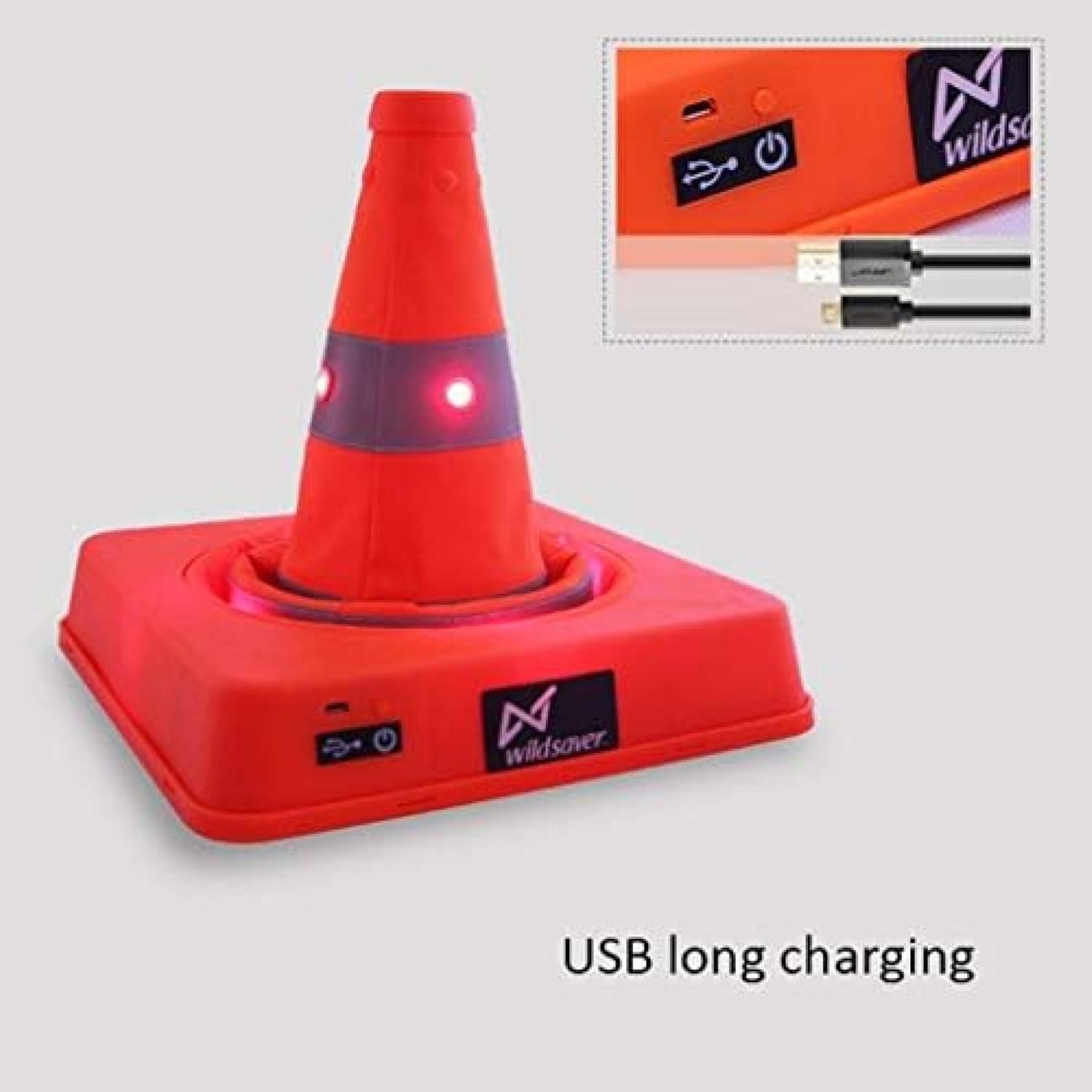 Wielofunkcyjny Pachołek Drogowy Podwójne Ostrzeżenie Led Bezpieczeństwo Pachołek Drogowy Składana Blokada Drogowa Teleskopowy Odblaskowy Usb Pachołek Drogowy Pachołek Do Lodów Bezpieczeństw