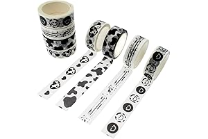 8 Rolls Kawaii Cow Print Washi Tape Set