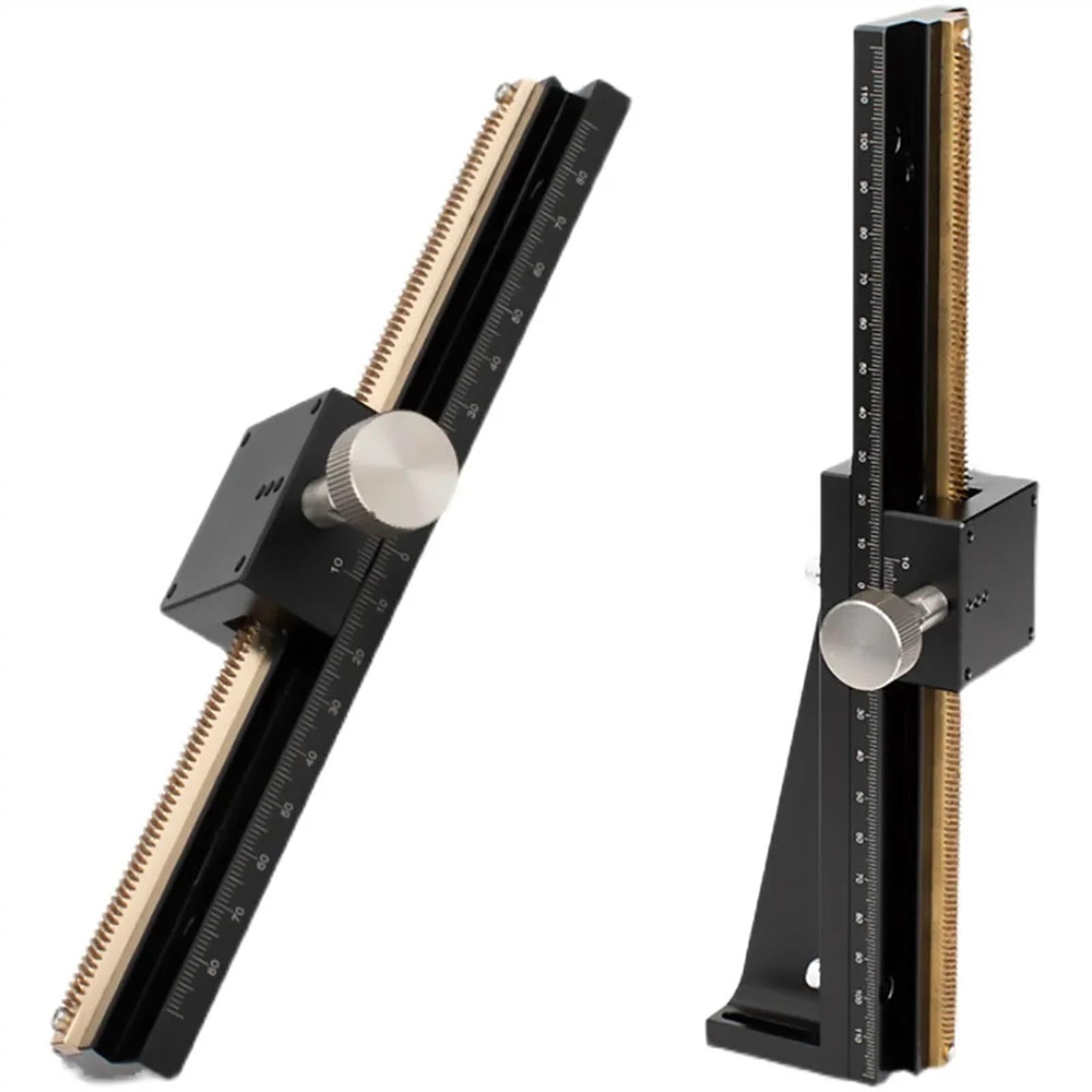 YFBCMXSKG Roller Table Z Axis Long-Range Dovetail Groove Trimming Slide Long Stroke Table Sliding Stage Manual Displacement Platform LWZ25 25 * 42mm(70mm)