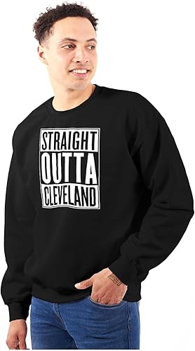 Miniatura 4 de Clásico Teaze Straight Outta Cleveland Ohio Souvenir Womens Mens Crew Sudadera