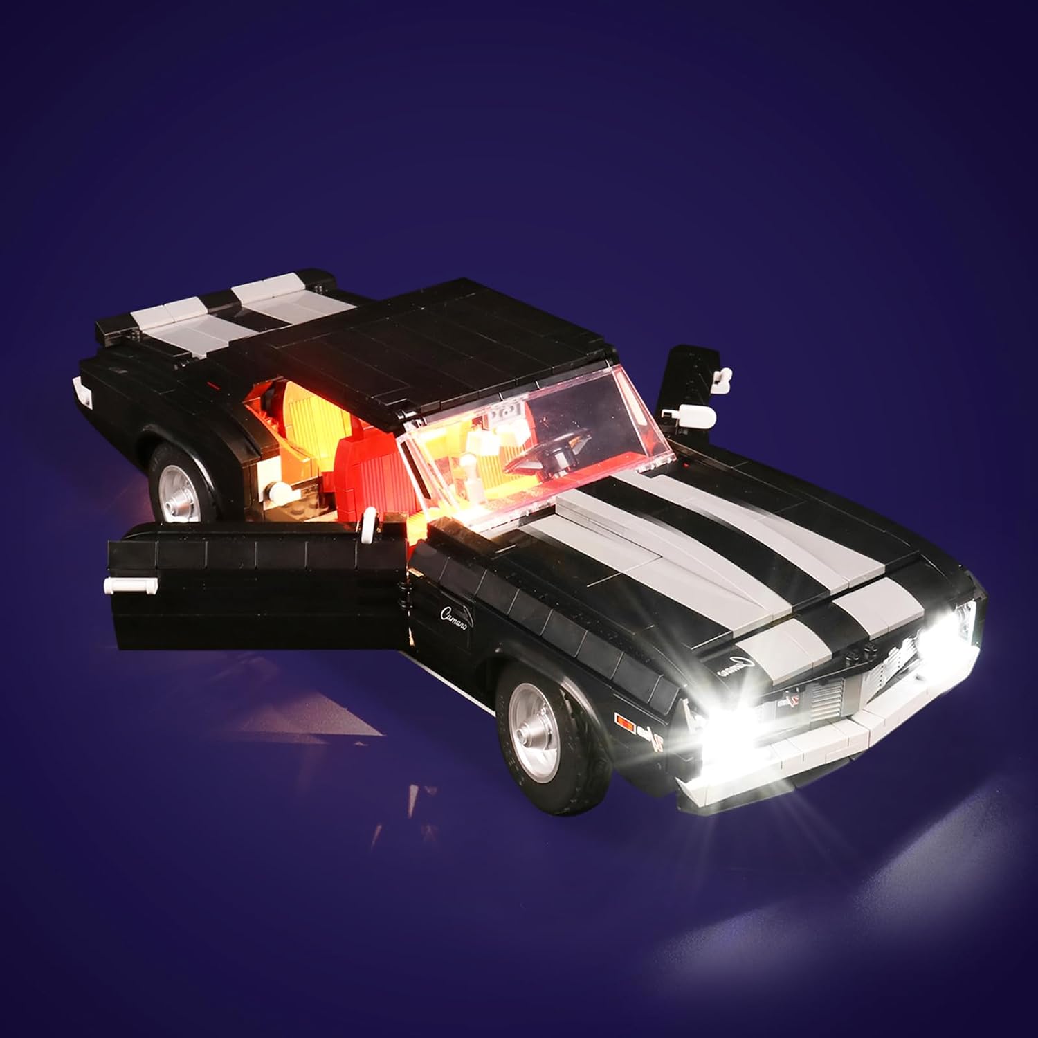 LED Lighting Compatible with Lego Chevrolet Camaro Z28 10304, Light Kit Compatible with Lego 10304, Giving Light to Model, NOT Included The Model Set(RC Model)