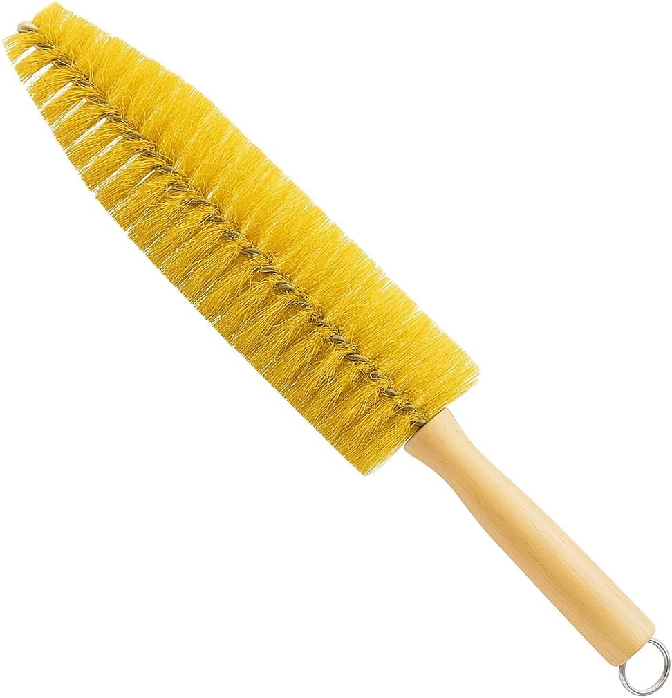 HI-TECH Wheel Spoke Brush for Rims & Wheels - Cone Shape for Cleaning Crevices & Hard-to-Reach Areas, Chemical Resistant, Safe on All Finishes - 1 Pack