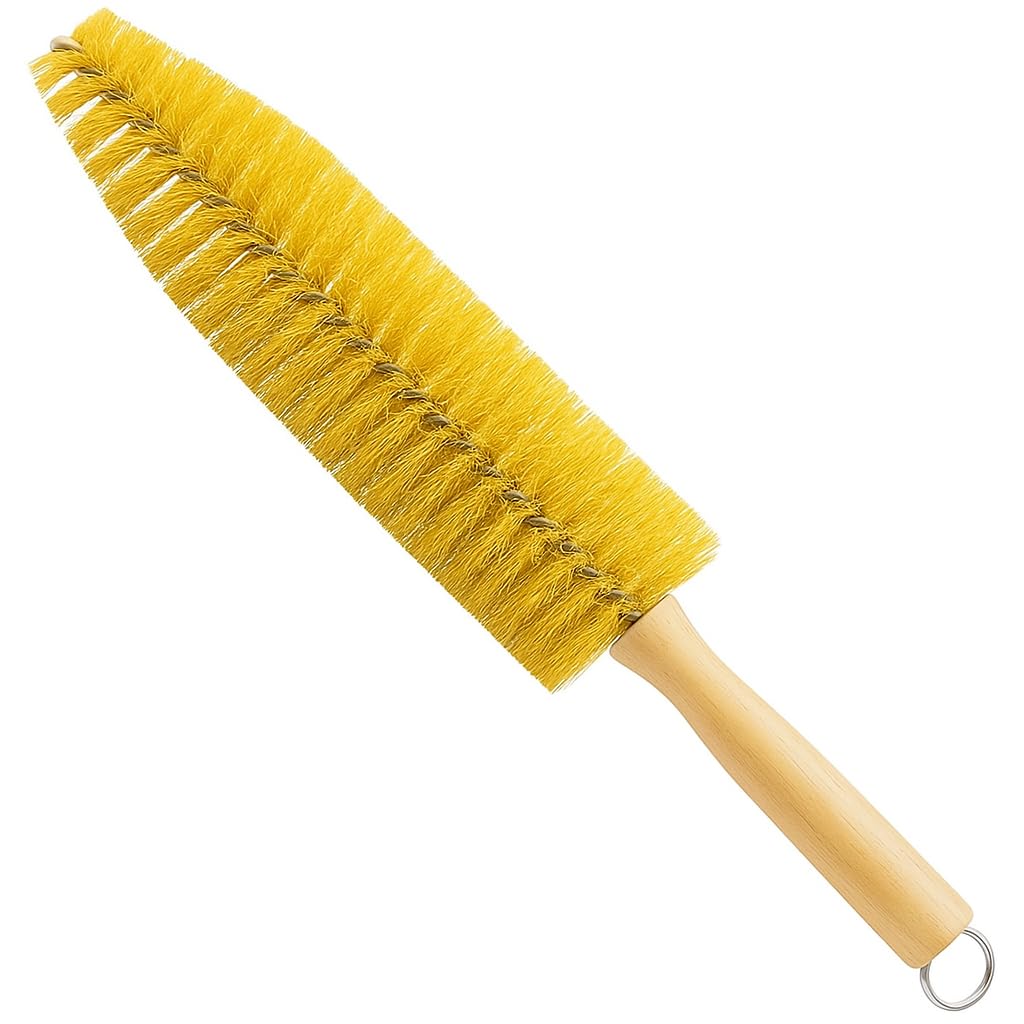 HI-TECH Wheel Spoke Brush for Rims & Wheels - Cone Shape for Cleaning Crevices & Hard-to-Reach Areas, Chemical Resistant, Safe on All Finishes - 1 Pack