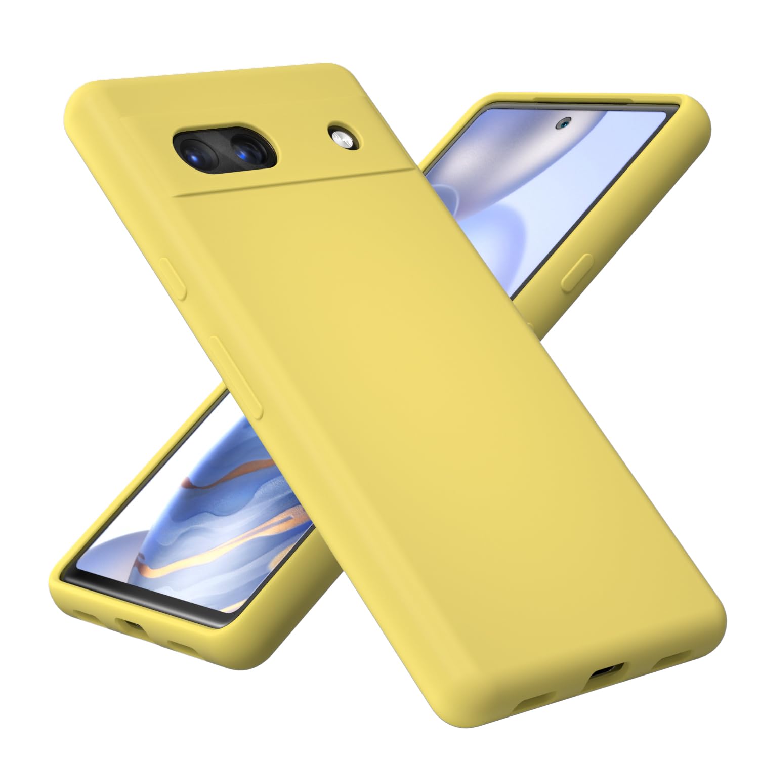 Funda de silicona líquida para Google Pixel 7a delgada e impermeable de 6.1 pulgadas 7