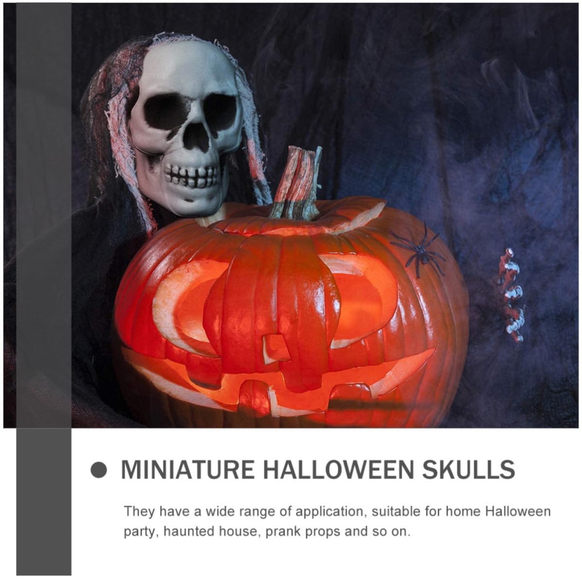 OSALADI 16 Deko für Simulierten Totenkopf Halloween Geschenkideen Pe