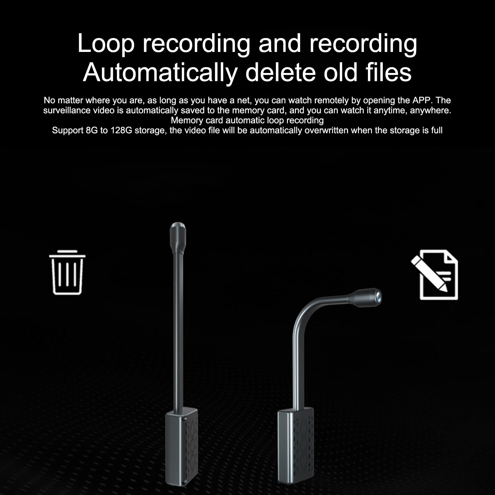 Caméra de Sécurité Intérieure, Mini Caméra WiFi 1080P Full HD Caméra de Sécurité sans Fil Intelligente avec Détection de Mouvement de L'application de Téléphone Portable pour la Maison et la Voiture